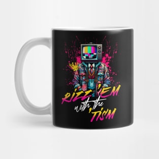 Rizz Em with the Tism Autism Awareness Streetwear Artist Design Mug